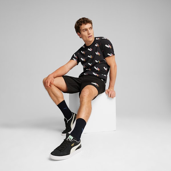 Playera con estampado integral para hombre ESS+ LOVE WINS, PUMA Black, extralarge