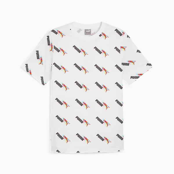 ESS+ LOVE WINS AOP Men's Tee, PUMA White, extralarge