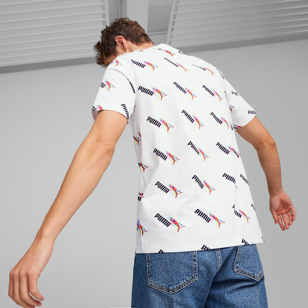 ESS+ LOVE WINS AOP Men's Tee, PUMA White, extralarge