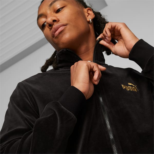 メンズ ミニマル ゴールド トラックジャケット, PUMA Black, extralarge-JPN
