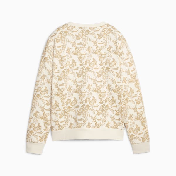 ウィメンズ FLORAL VIBES AOP クルースウェット 裏起毛, Alpine Snow, extralarge-JPN