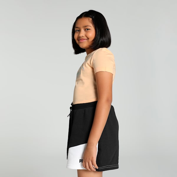 Playera juvenil ESS+ SUMMER DAZE, Peach Fizz, extralarge