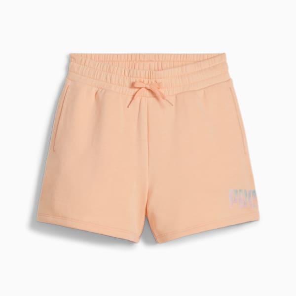 Pantalones cortos ESS+ SUMMER DAZE para niñas grandes, Peach Fizz, extralarge