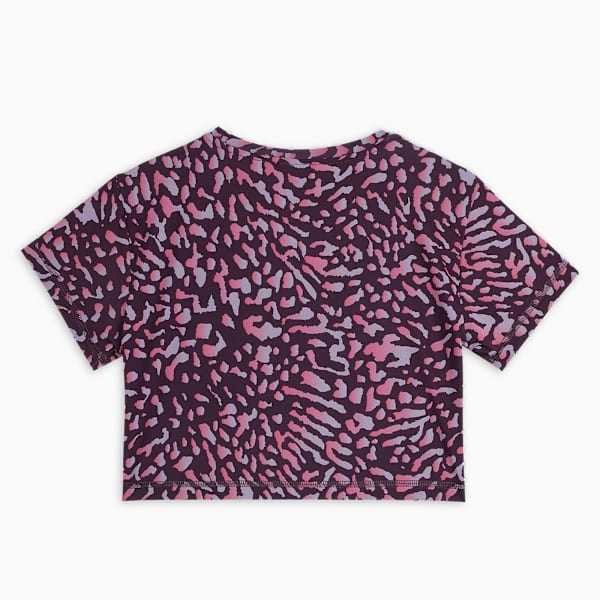 TRAIN FAVORITE Youth Relaxed Fit Crop T-shirt, Midnight Plum, extralarge-IND