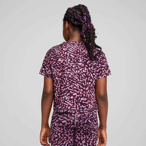 TRAIN FAVORITE Youth Relaxed Fit Crop T-shirt, Midnight Plum, extralarge-IND