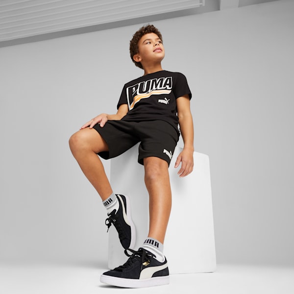 ESS+ MID 90s Big Kids' Graphic Tee, PUMA Black, extralarge