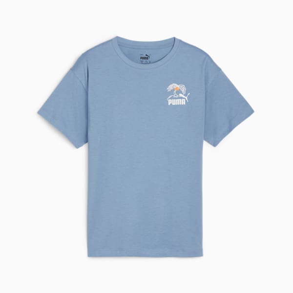 ESS+ MID 90s Big Kids' Graphic Tee, Zen Blue, extralarge