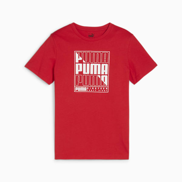 T-shirt GRAPHICS PUMA Enfant et Adolescent, For All Time Red, extralarge