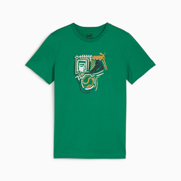 GRAPHICS Year of Sports Big Kids' Tee, Archive Green, extralarge