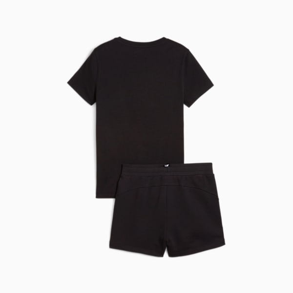 Conjunto de playera y shorts juvenil BLOSSOM, PUMA Black, extralarge