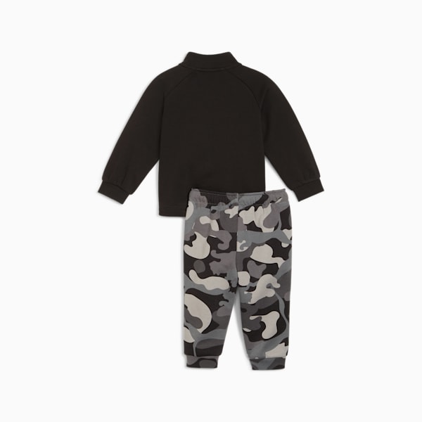 Conjunto de joggers de dos piezas MINICATS CAMO para infantes, PUMA Black, extralarge