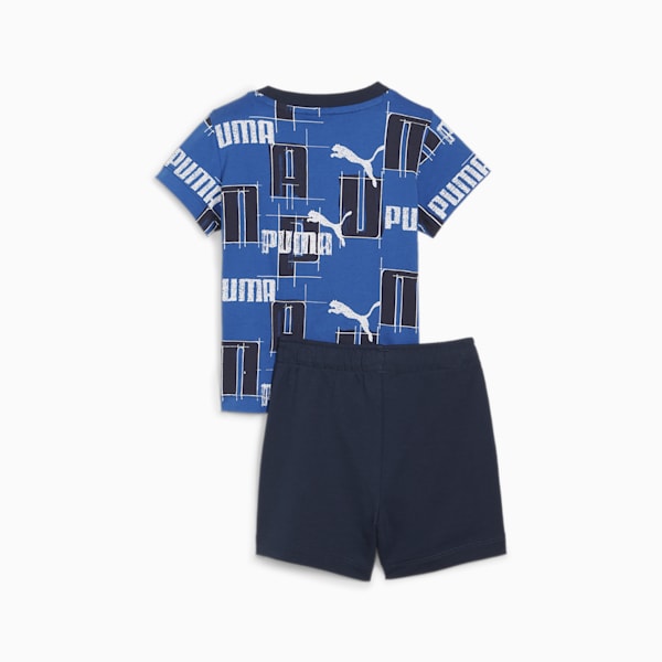 2-Piece MINICATS LOGO LAB Toddler's Set, Cobalt Glaze, extralarge