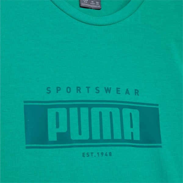 Graphic Boy's Regular Fit Crew-Neck T-shirt, Grassy Green, extralarge-IND