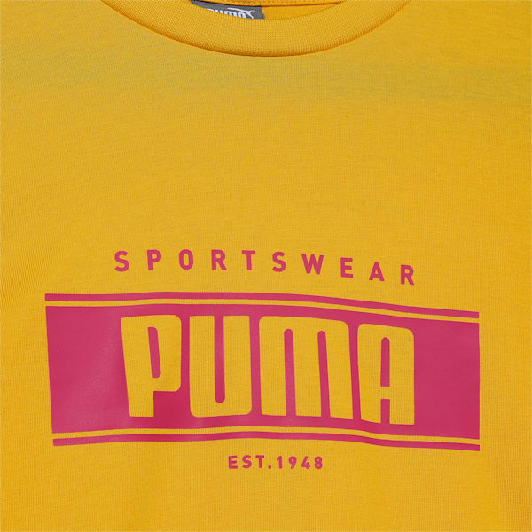 Graphic Boy's Regular Fit Crew-Neck T-shirt, Yellow Sizzle, extralarge-IND