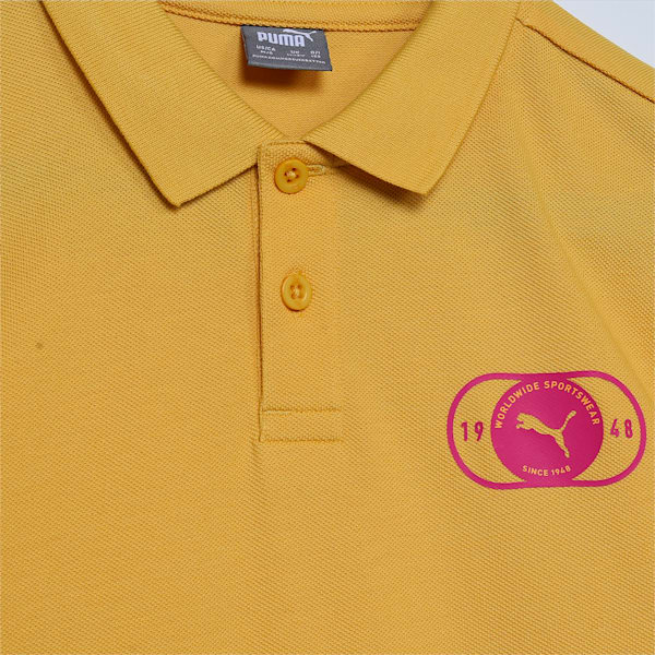 Graphic Boy's Regular Fit Polo T-shirt, Mustard Seed, extralarge-IND
