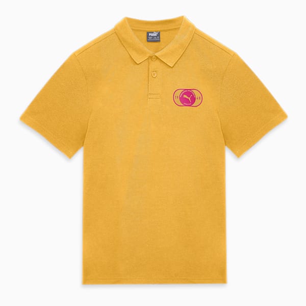Graphic Boy's Regular Fit Polo T-shirt, Mustard Seed, extralarge-IND