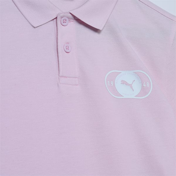 Graphic Boy's Regular Fit Polo T-shirt, Pearl Pink, extralarge-IND