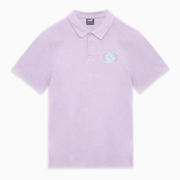 Graphic Boy's Regular Fit Polo T-shirt, Pearl Pink, extralarge-IND