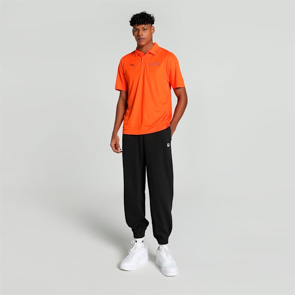 Orangutan Men's Home Jersey Polo, Cayenne Pepper--puma black, extralarge-IND