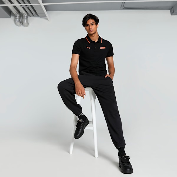 Orangutan Travel Men's Slim Fit Polo, PUMA Black, extralarge-IND