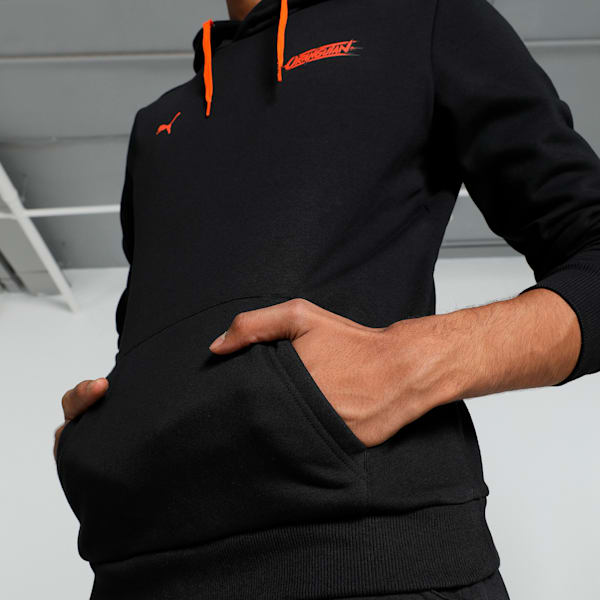 Orangutan Men's Hoodie, PUMA Black-Cayenne pepper, extralarge-IND