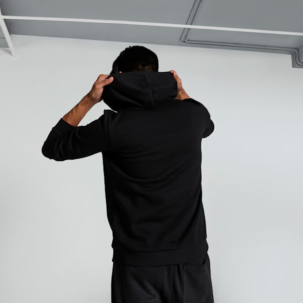 Orangutan Men's Hoodie, PUMA Black-Cayenne pepper, extralarge-IND