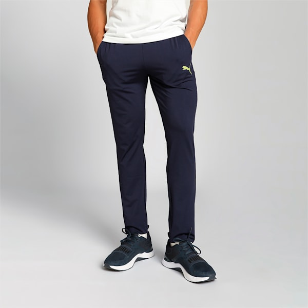 Active Graphic Men's Slim Fit Pants, PUMA Navy, extralarge-IND