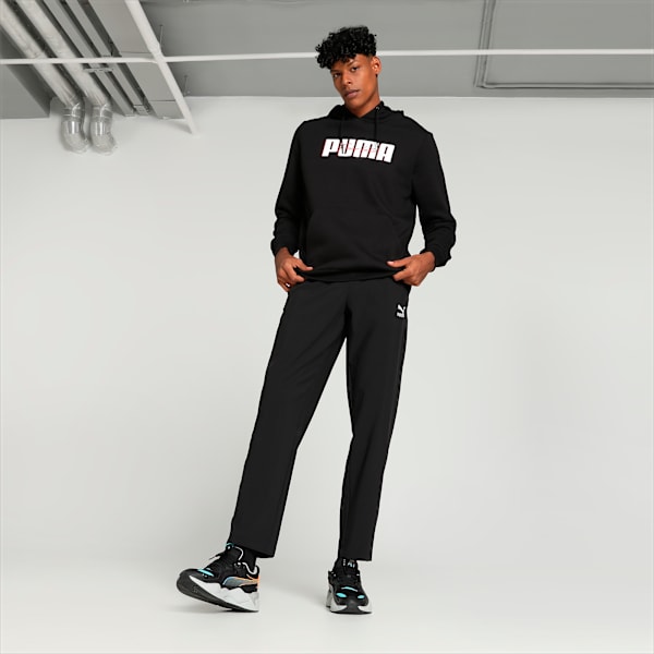 Men's Graphic Hoodie, PUMA Black, extralarge-IND