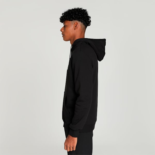 Men's Graphic Hoodie, PUMA Black, extralarge-IND