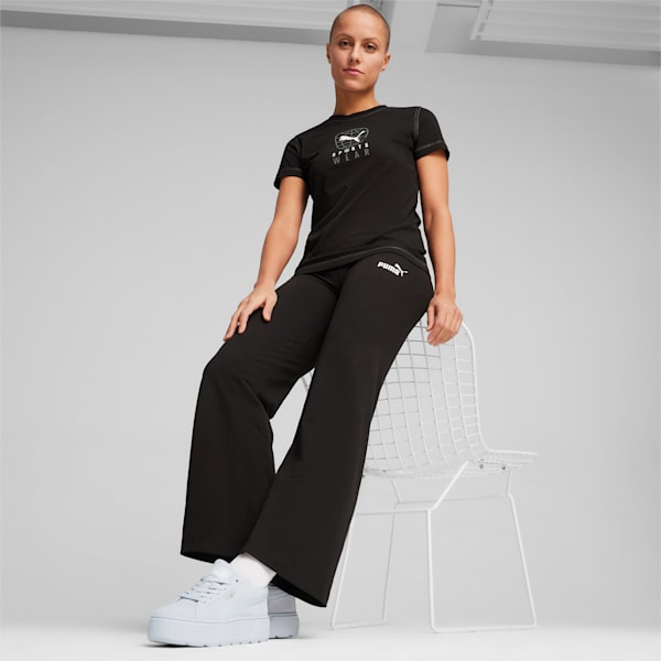 Women's Straight Leggings, PUMA Black, extralarge-IND