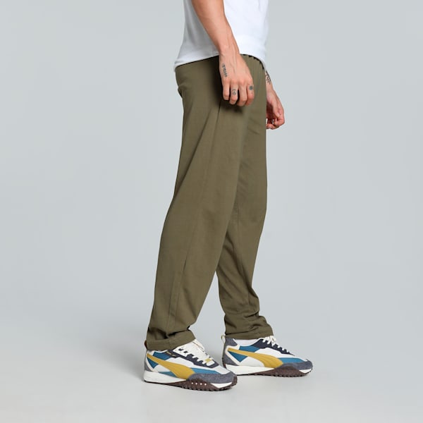 Men's Jersey Pants, PUMA Olive, extralarge-IND