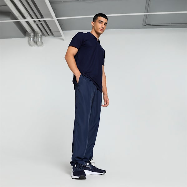 Men's Zippered Woven Pants, PUMA Navy, extralarge-IND