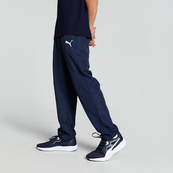 Men's Zippered Woven Pants, PUMA Navy, extralarge-IND