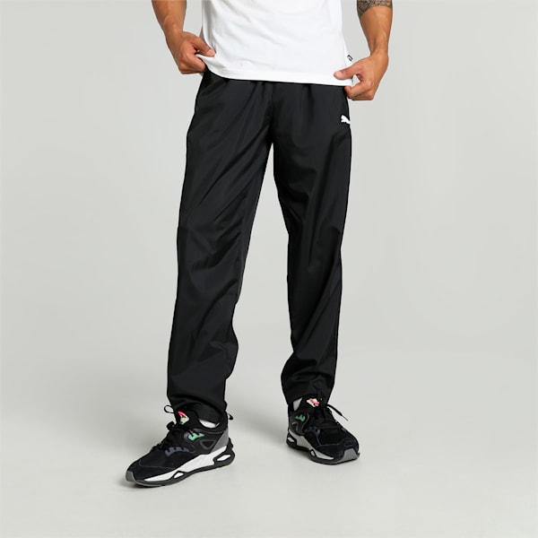 Men's Zippered Woven Pants, PUMA Black, extralarge-IND