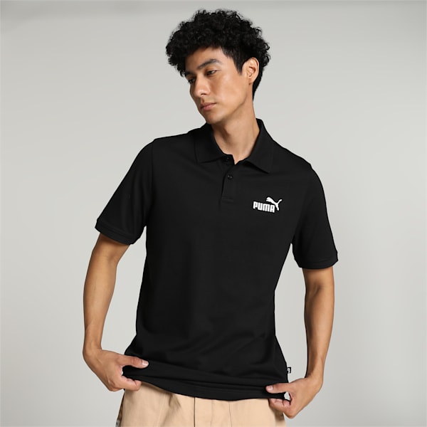 Men's Pique Polo, PUMA Black, extralarge-IND