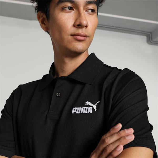 Men's Pique Polo, PUMA Black, extralarge-IND