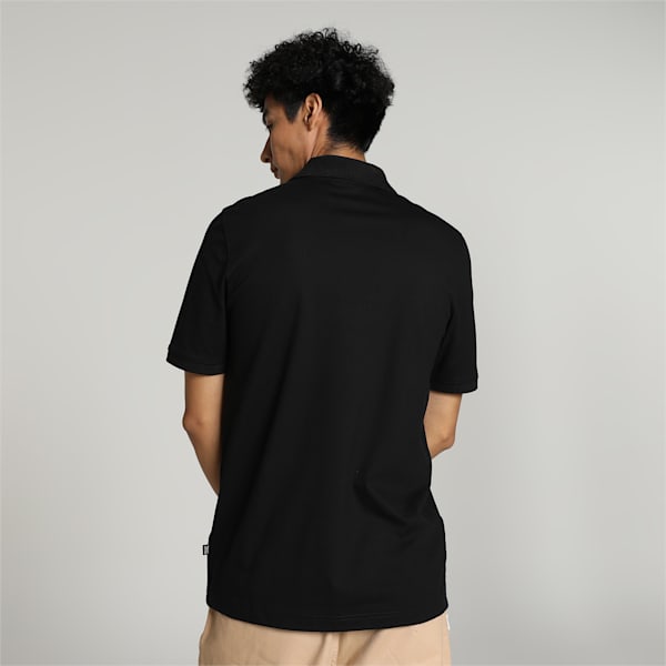 Men's Pique Polo, PUMA Black, extralarge-IND