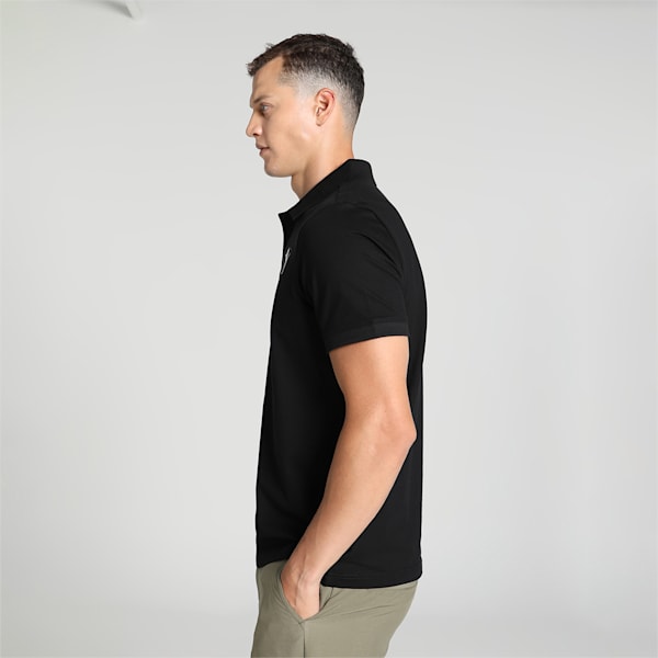 Men's Pique Polo, PUMA Black-CAT, extralarge-IND