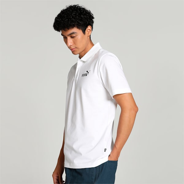 Ess Jersey Men's Polo, PUMA White, extralarge-IND