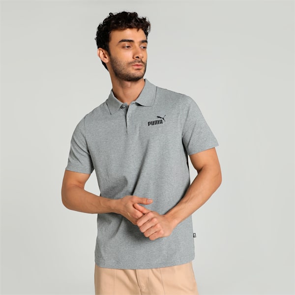 Men's Jersey Polo, Medium Gray Heather, extralarge-IND