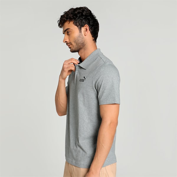 Men's Jersey Polo, Medium Gray Heather, extralarge-IND