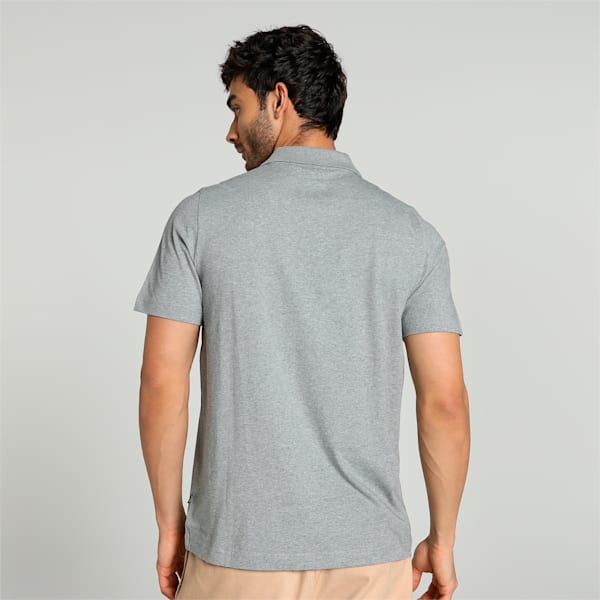 Men's Jersey Polo, Medium Gray Heather, extralarge-IND