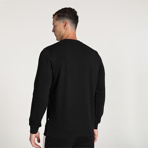 Big Logo Men's Crew-Neck Sweatshirt, PUMA Black, extralarge-IND