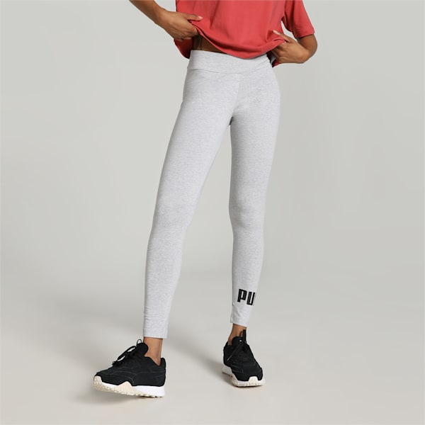 Logo Women's Leggings, Light Gray Heather, extralarge-IND