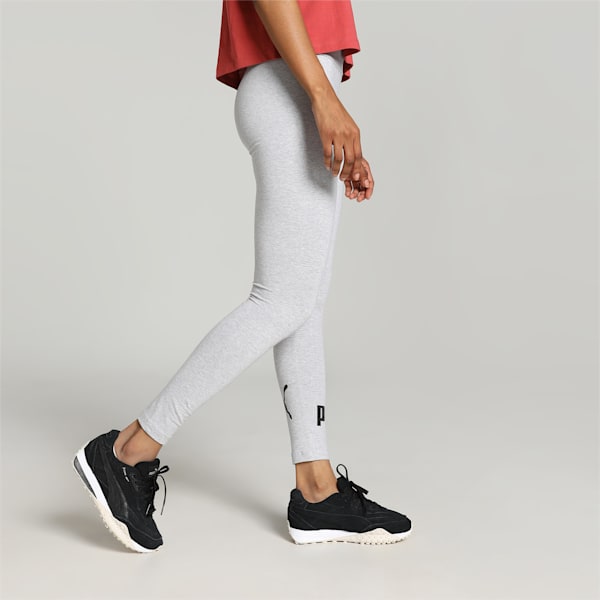 Logo Women's Leggings, Light Gray Heather, extralarge-IND