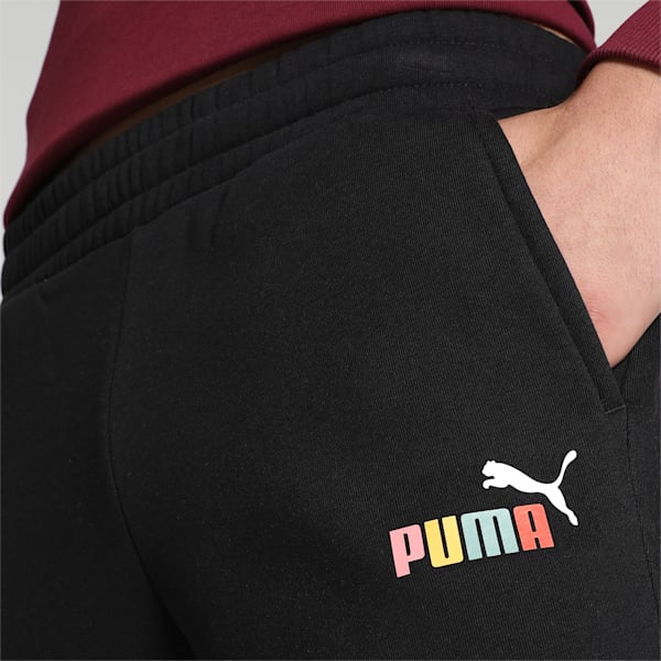 Multicolor Logo Men's Sweat Pants, PUMA Black, extralarge-IND