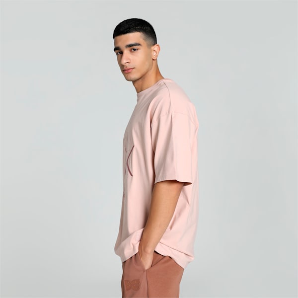 PUMA x one8 Men's Signature Oversized T-shirt, Rose Quartz, extralarge-IND