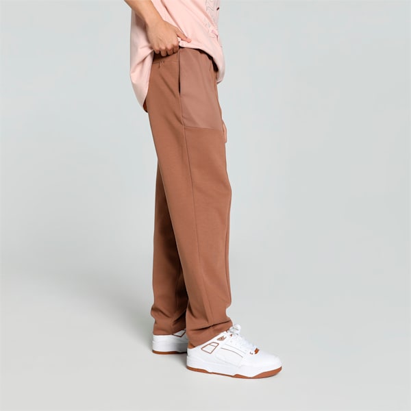 PUMA x one8 Men's Overlay Pants, Brown Mushroom, extralarge-IND