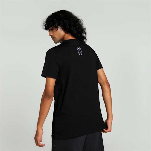 PUMA x one8 Men's Core Elevated Slim Fit T-shirt, PUMA Black, extralarge-IND