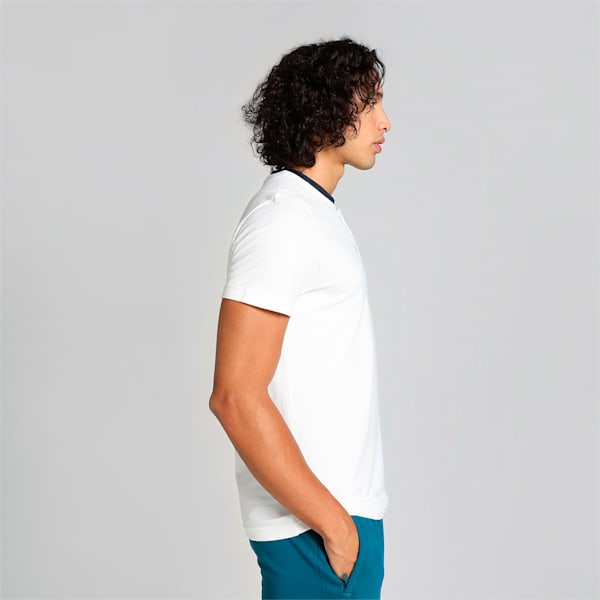 PUMA x one8 Men's Core Elevated Slim Fit Polo, PUMA White, extralarge-IND